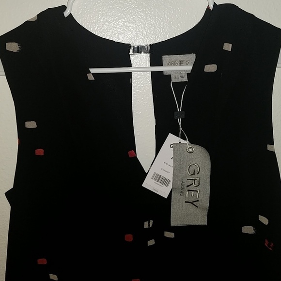 Grey Jason Wu Colorblock Print Sleeveless Top sz 2 - Picture 5 of 8